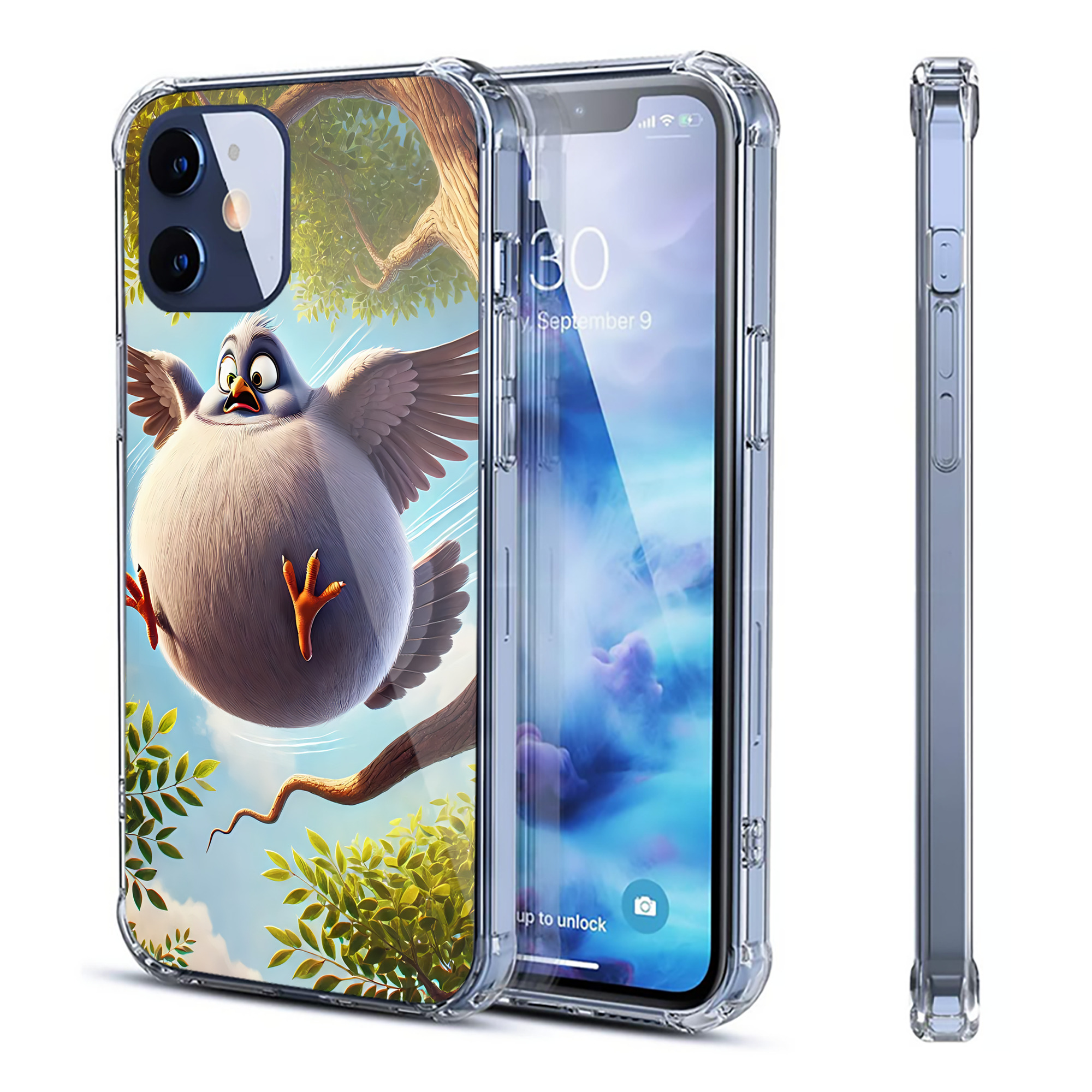 （画像用） Angry Birds アングリーバード 【iPhone 12シリーズ対応】透明スマホケース（クリアソフトケース）